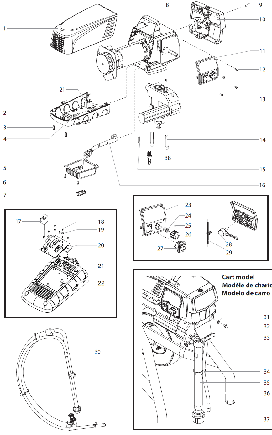 Impact 440 Main Assembly Parts